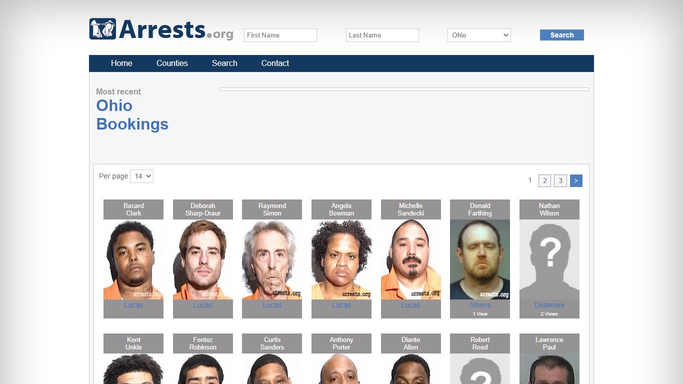 Ohio Arrests and Inmate Search